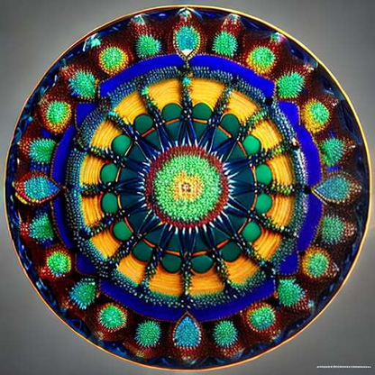 Custom Mandala Mosaic Mirror Midjourney Prompt - Unique Image Generation - Socialdraft