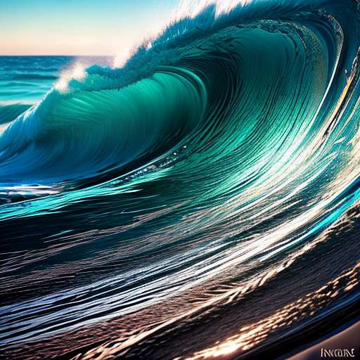 "Customizable Midjourney Abstract Waves Prompt - Create Your Own Waves Inspired Art" - Socialdraft