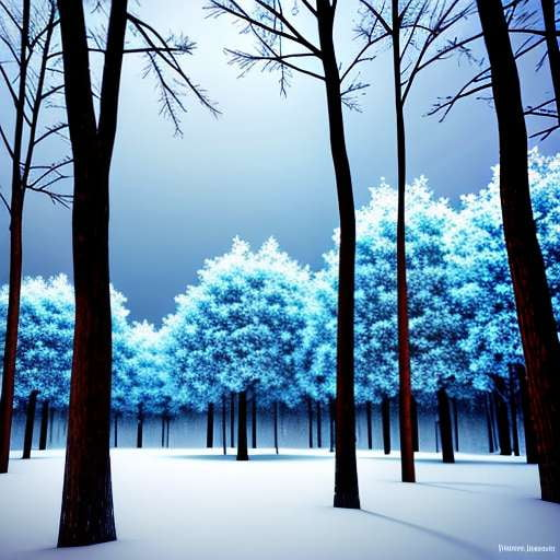 Midjourney Frosted Forest Art Prompt for Unique Painting and Design Ideas - Socialdraft