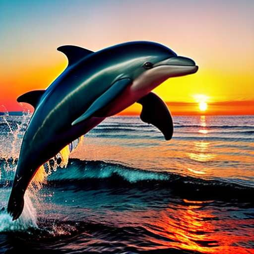 Dolphin Delight Midjourney Prompt - Create Fun & Playful Dolphin Art! - Socialdraft