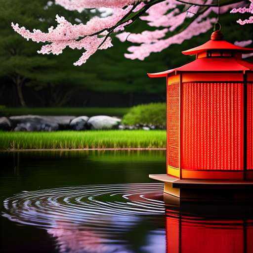 Japanese Lantern Art Prompt - Midjourney Text-to-Image Model - Socialdraft