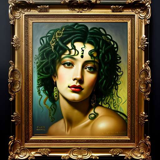 Midjourney Medusa Portrait: Customizable Mystic Art Prompt - Socialdraft