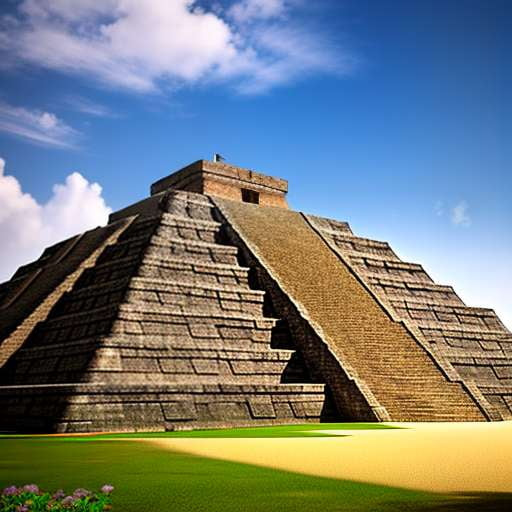 Mesoamerican Pyramid Town Midjourney Prompt - Text-to-Image Model - Socialdraft