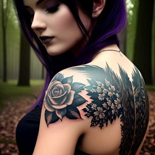 Gothic Romance Tattoo Midjourney Prompt for Inked Ladies - Socialdraft