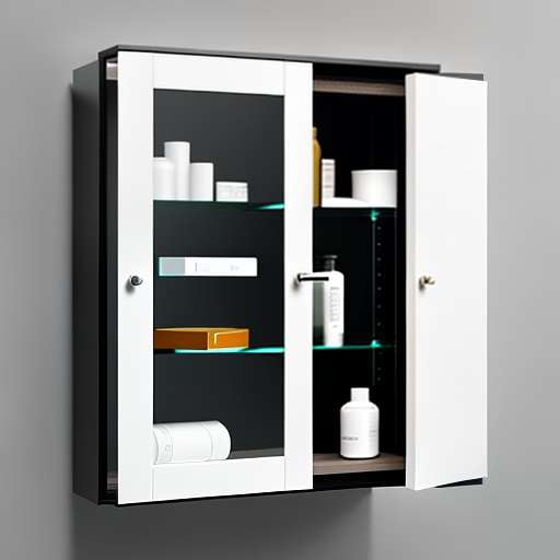 "Metallic Medicine Cabinet" Midjourney Prompt for Custom Design and Decorating - Socialdraft