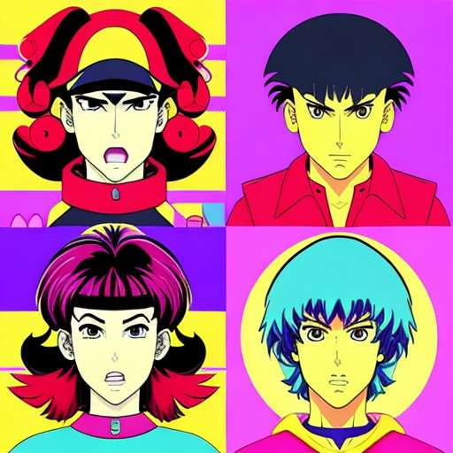 Retro 80s Anime Avatar Portraits – Midjourney Prompt - Socialdraft