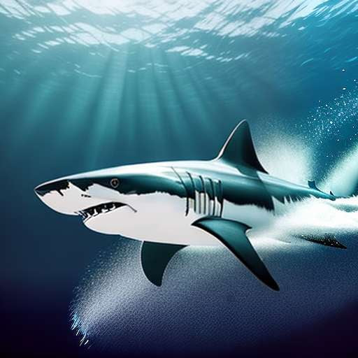 Shark Encounter Midjourney Image Prompt for Custom Creations - Socialdraft