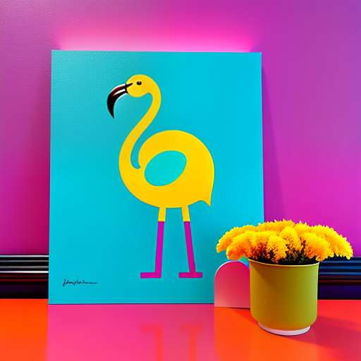 Midjourney Flamingo Art Prompt - Create Your Own Custom Flamingo Artwork! - Socialdraft