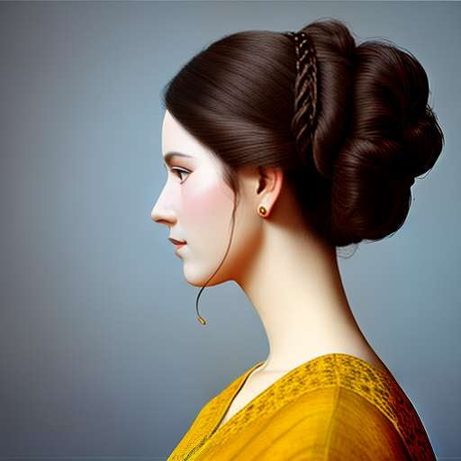 Midjourney Updo Hair Portrait Prompt - Customizable and Unique AI Image Generation - Socialdraft