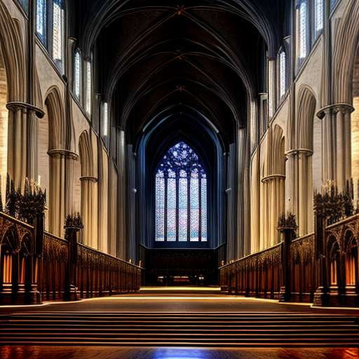Gothic Cathedral Interior Midjourney Prompt: Create Your Own Cathedral Masterpiece - Socialdraft