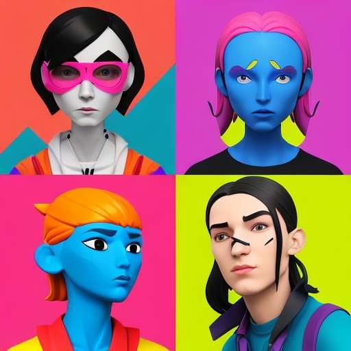 Mobile Game Avatars: Customizable Male and Female Characters - Socialdraft