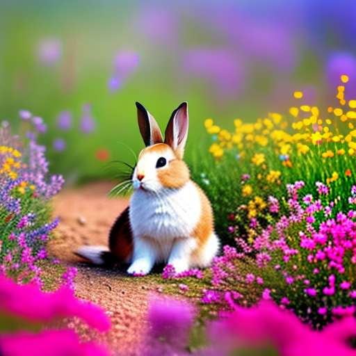 Bunny Wildlife Midjourney Prompt: Wildflower Wonderland - Socialdraft