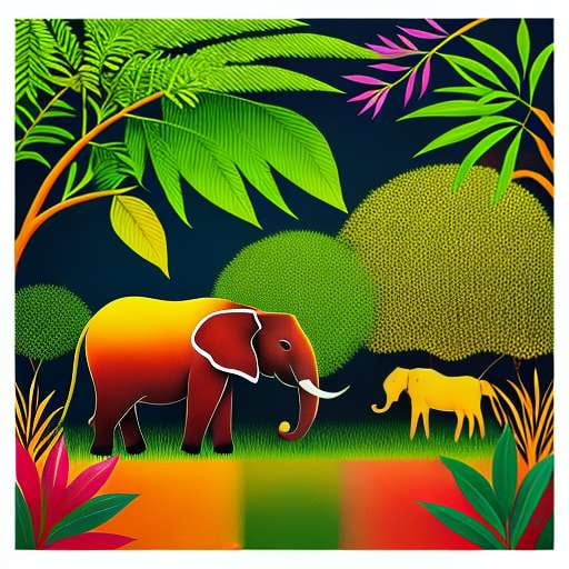 Elephant Pattern Midjourney Prompt - Create Your Own Stunning Elephant Art - Socialdraft