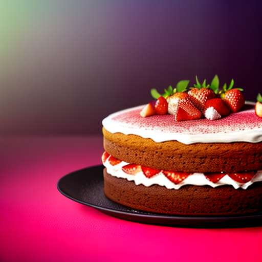 "Strawberry Time Travel Cake" Midjourney Prompt - Create Your Own Custom Art - Socialdraft