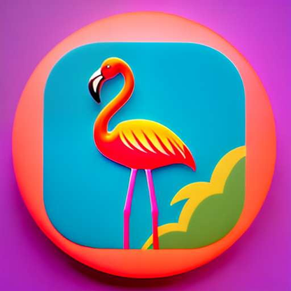 Flamboyant Flamingo: Customizable Midjourney Prompt for Artwork - Socialdraft