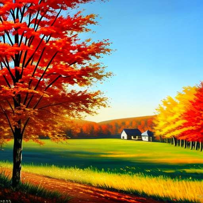 Fall Foliage Midjourney Image Prompts for Custom Artwork Creation - Socialdraft