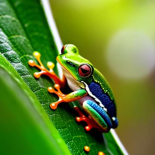 Rainforest Tree Frog Midjourney Prompt - Socialdraft