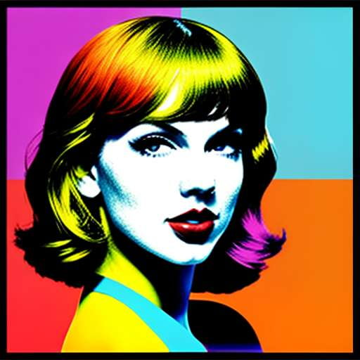Taylor Swift Pop Art Midjourney Prompt for Unique and Customized Art Creation - Socialdraft