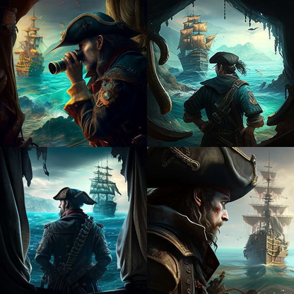 Rugged Pirate Portraits - Socialdraft